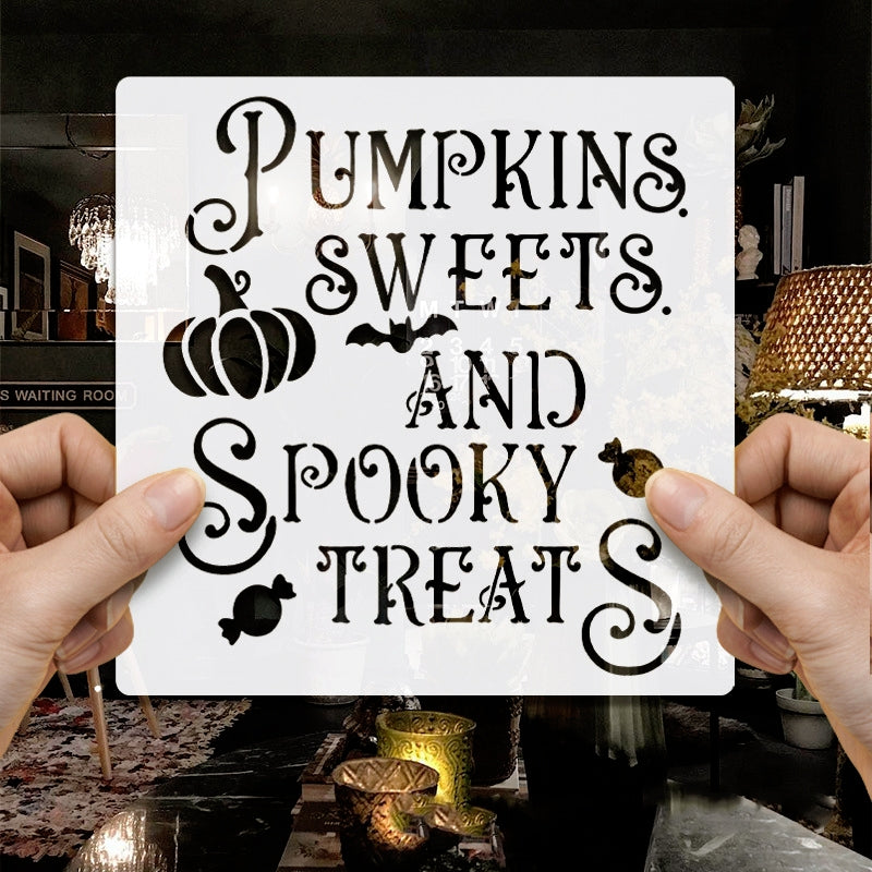 Halloween Hollow Painting Stencil Set b3