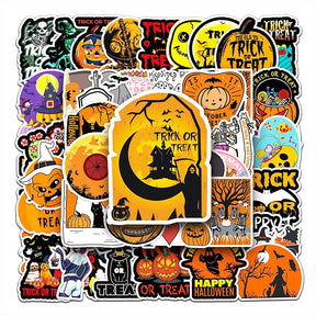 Halloween Pumpkin PVC Sticker Set 100 PCS b3