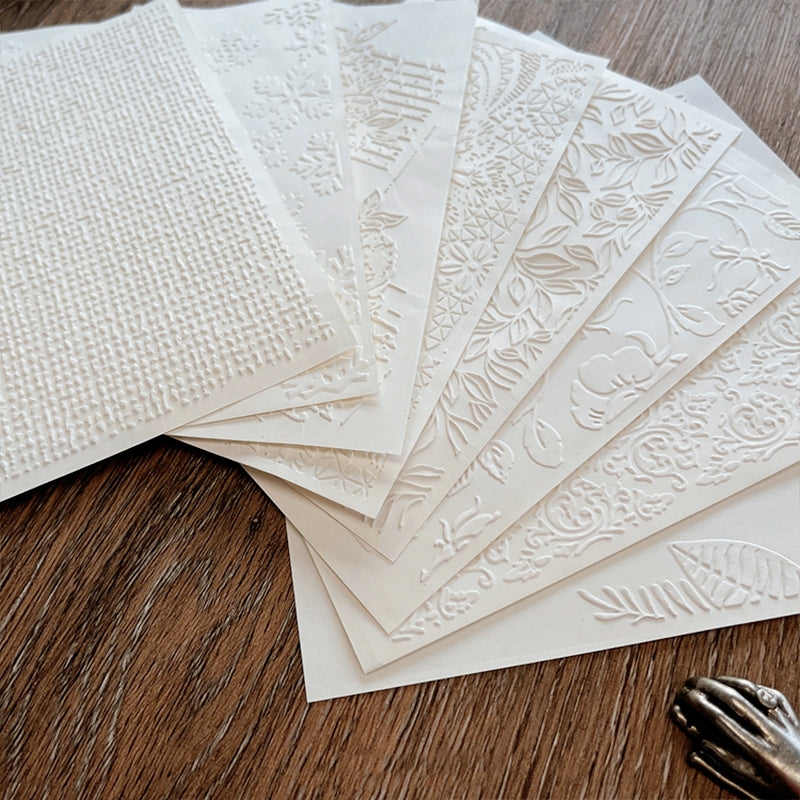 Handmade Artistic Premium Embossed Scrapbook Paper b5