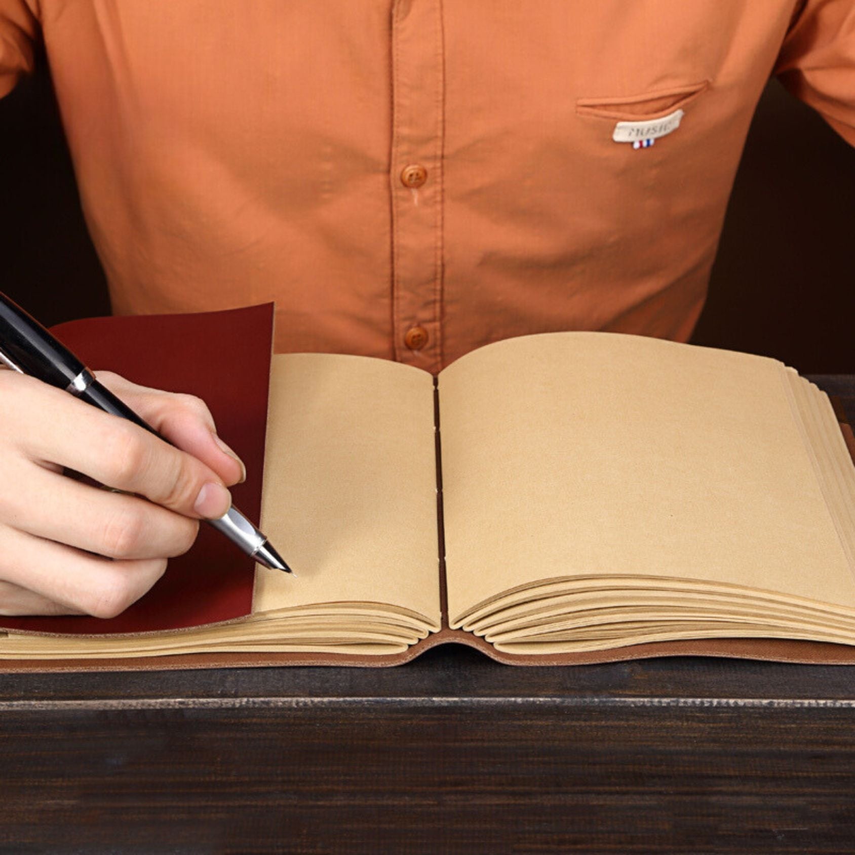 Handmade Genuine Leather Retro Creative Journal - A53