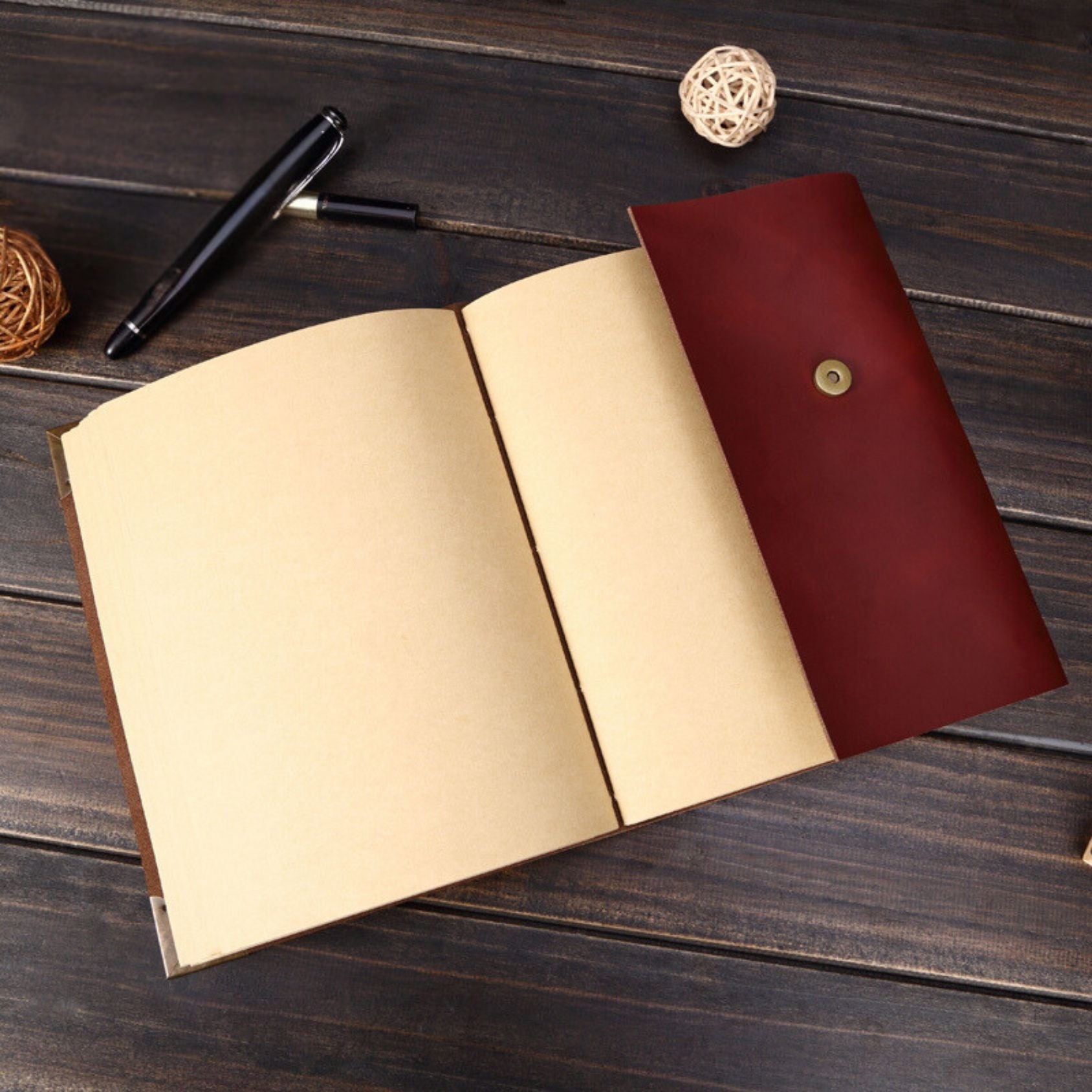 Handmade Genuine Leather Retro Creative Journal - A54