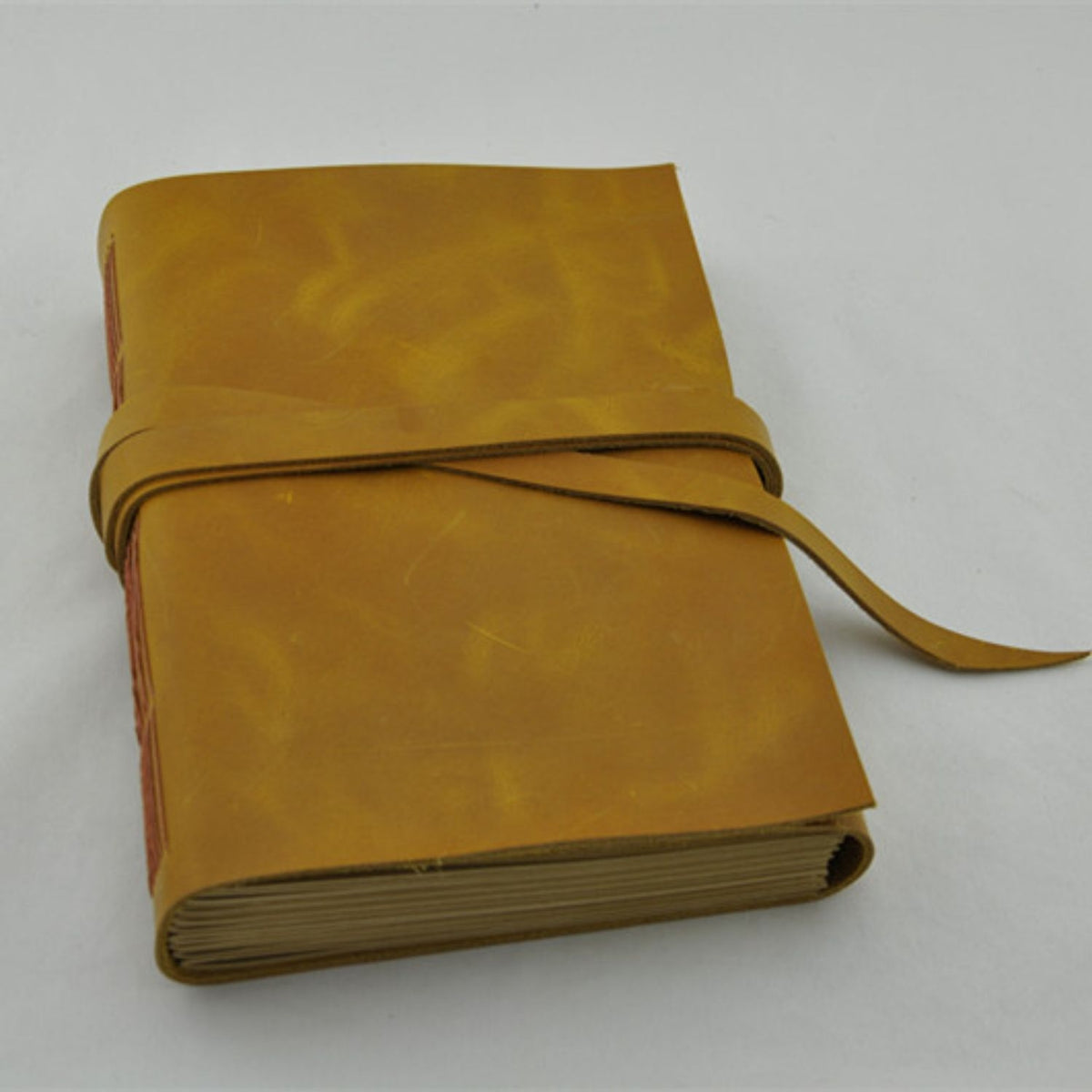 Handmade Genuine Leather Vintage Yellow Creative Journal - A51