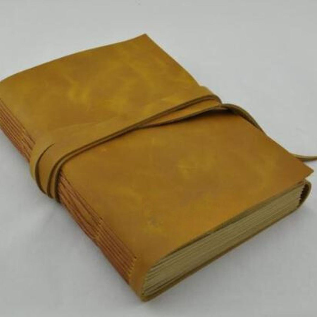 Handmade Genuine Leather Vintage Yellow Creative Journal - A53