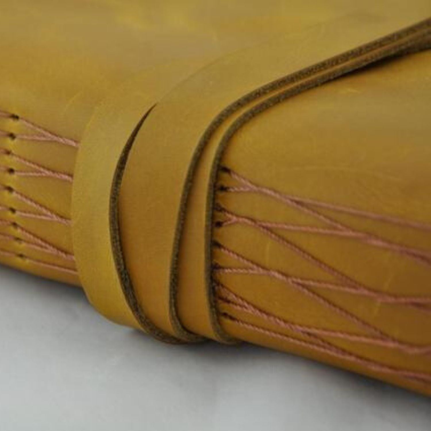 Handmade Genuine Leather Vintage Yellow Creative Journal - A54