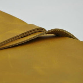 Handmade Genuine Leather Vintage Yellow Creative Journal - A55