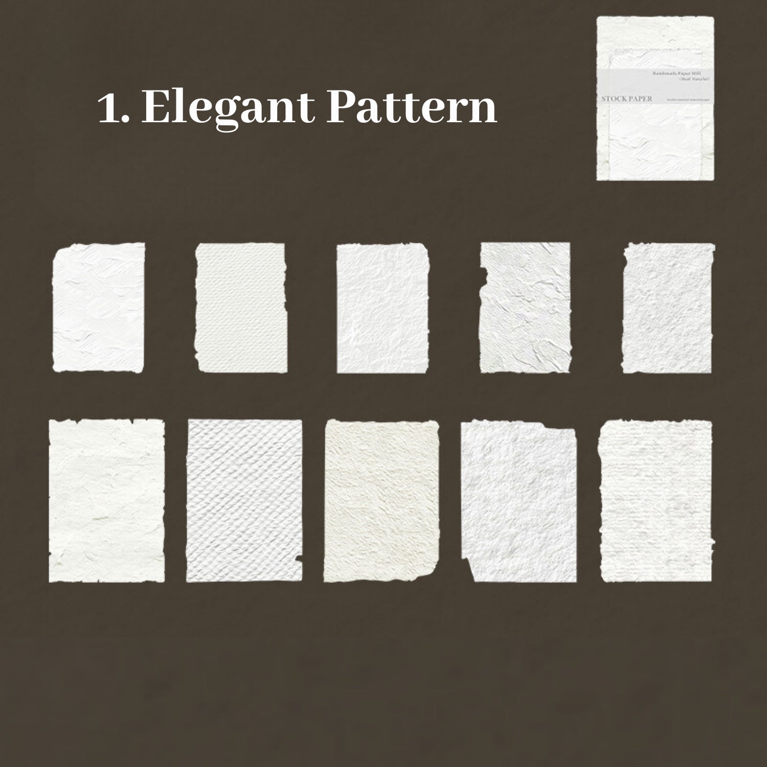 Handmade Paper Room Series Dual Material Paper 1