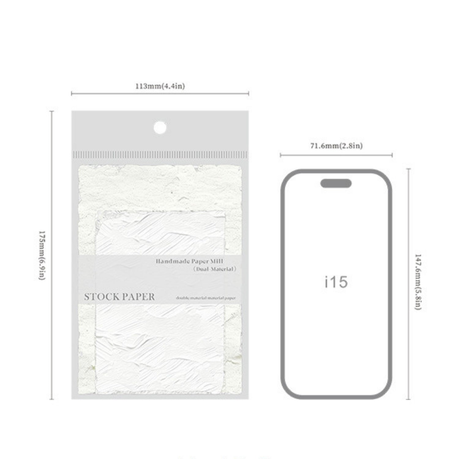 Handmade Paper Room Series Dual Material Paper 12