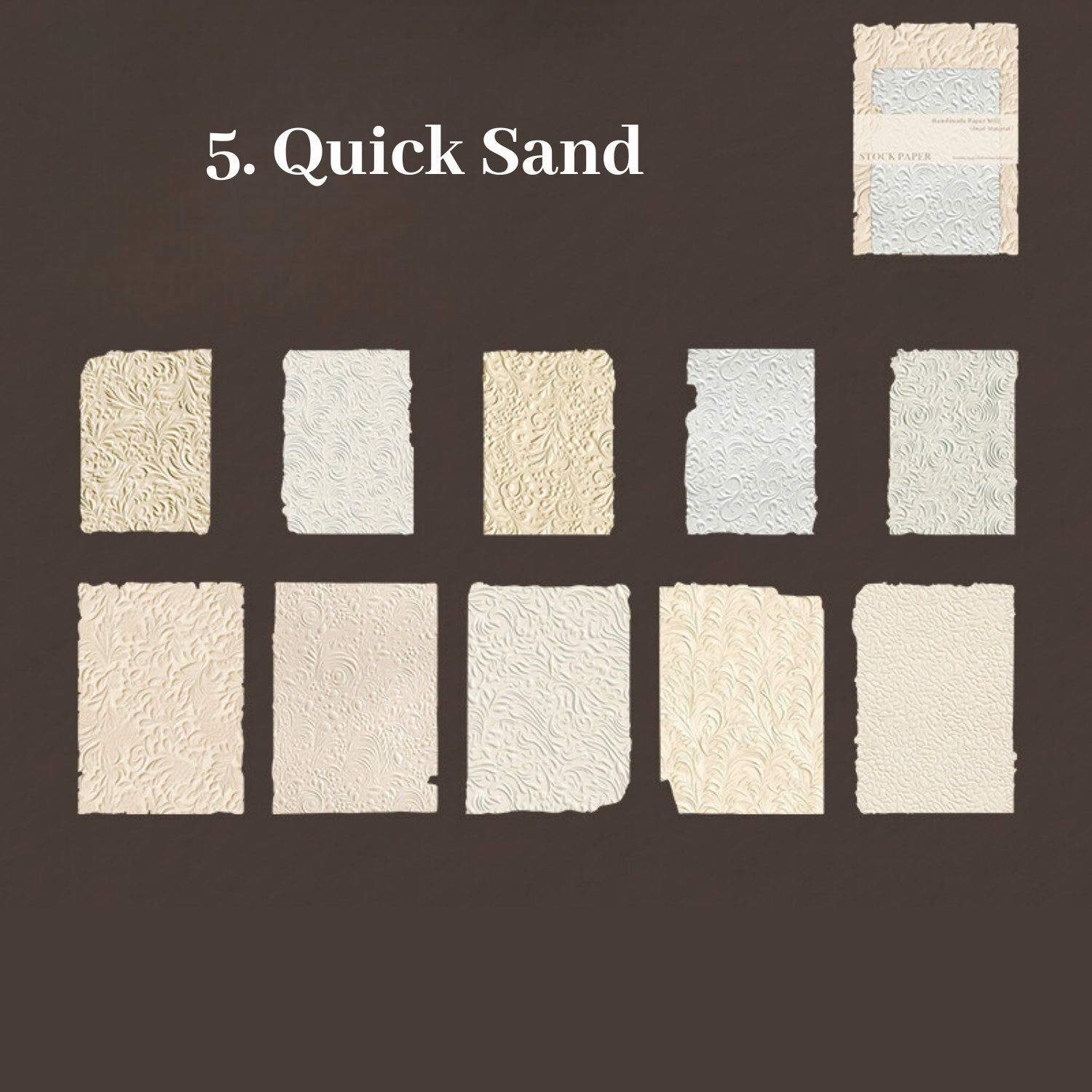 Handmade Paper Room Series Dual Material Paper 5