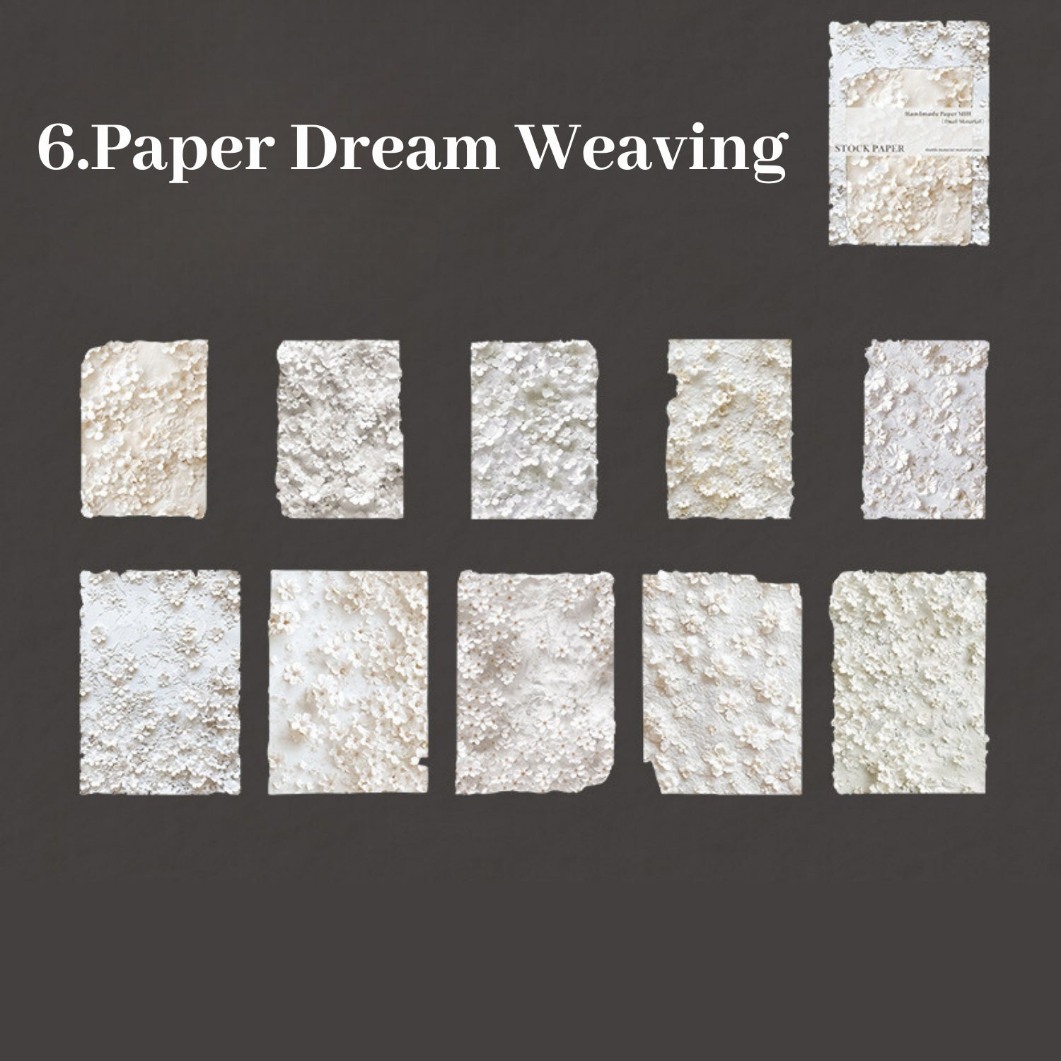 Handmade Paper Room Series Dual Material Paper 6