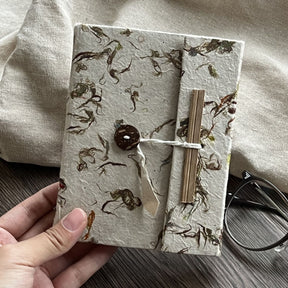 Handmade Vintage Velvet Nepal Lokta Paper Notebook5