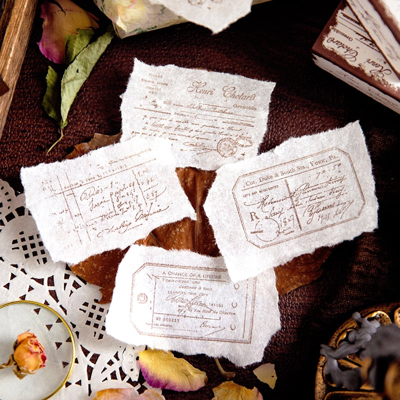 Handwritten Prologue Series Retro Rubber Stamp b5