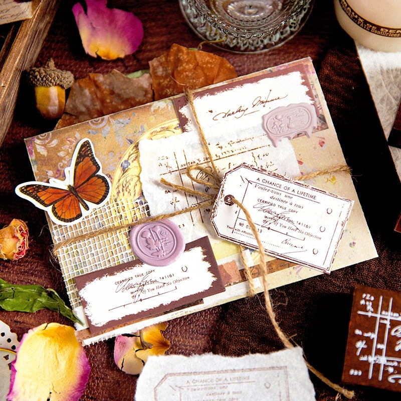 Handwritten Prologue Series Retro Rubber Stamp b7