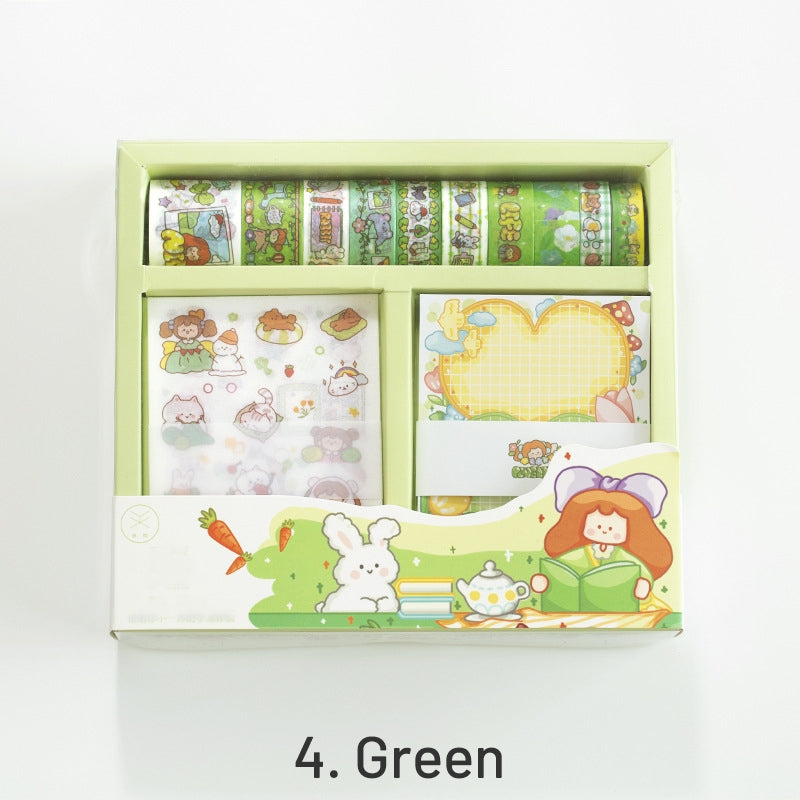 Happy Childhood Cartoon Girl-themed Scrapbook Kit sku-4