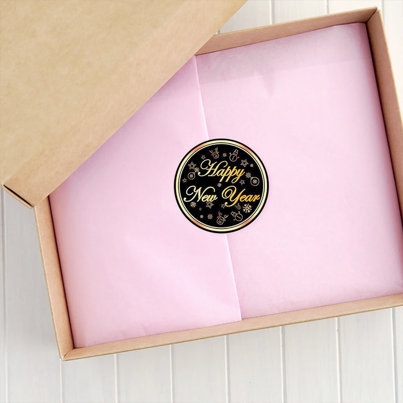 Happy New Year Gift Seal Stickers b5
