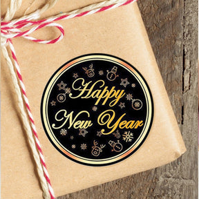 Happy New Year Gift Seal Stickers b6