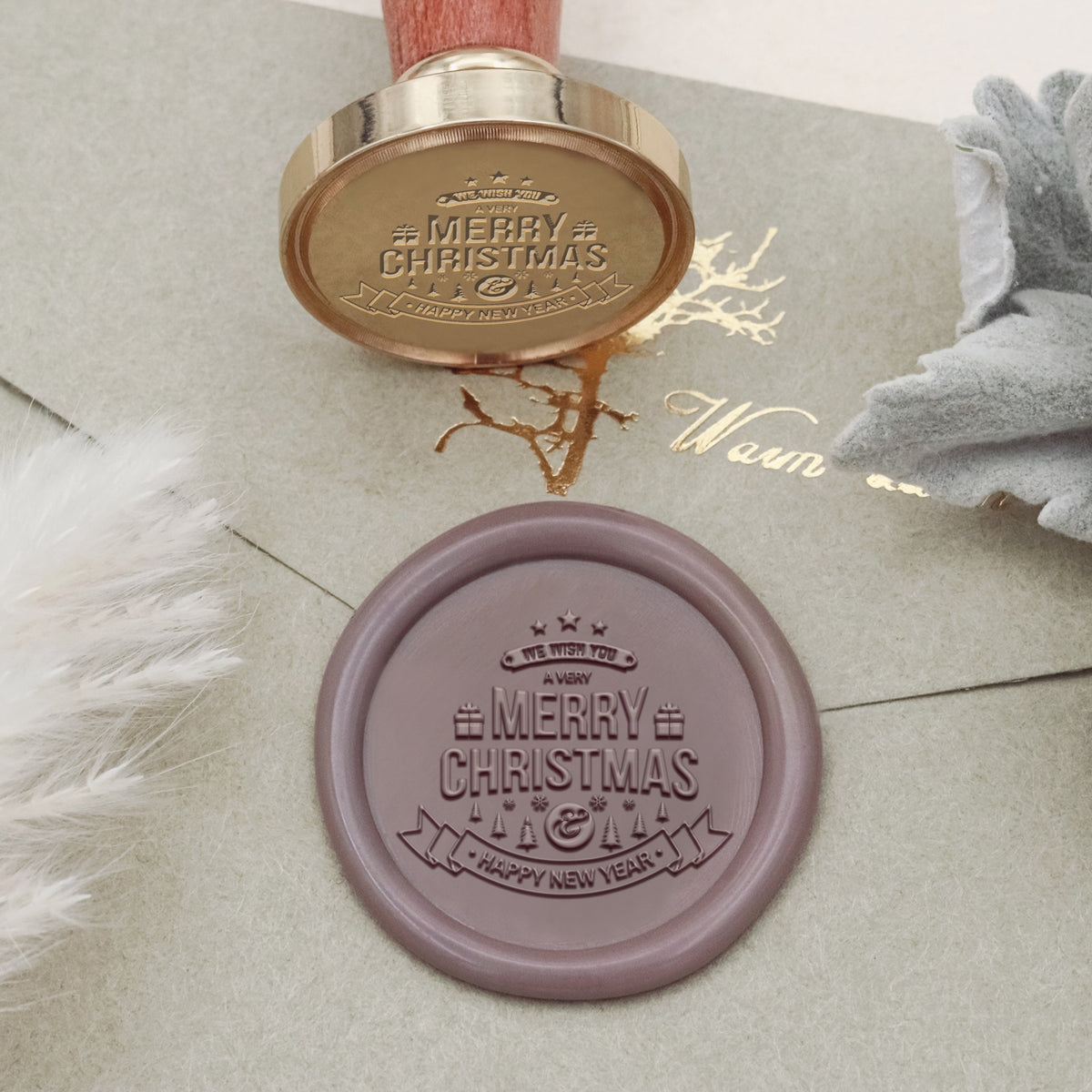 Happy New Year Wax Seal Stamp - Style 11 2