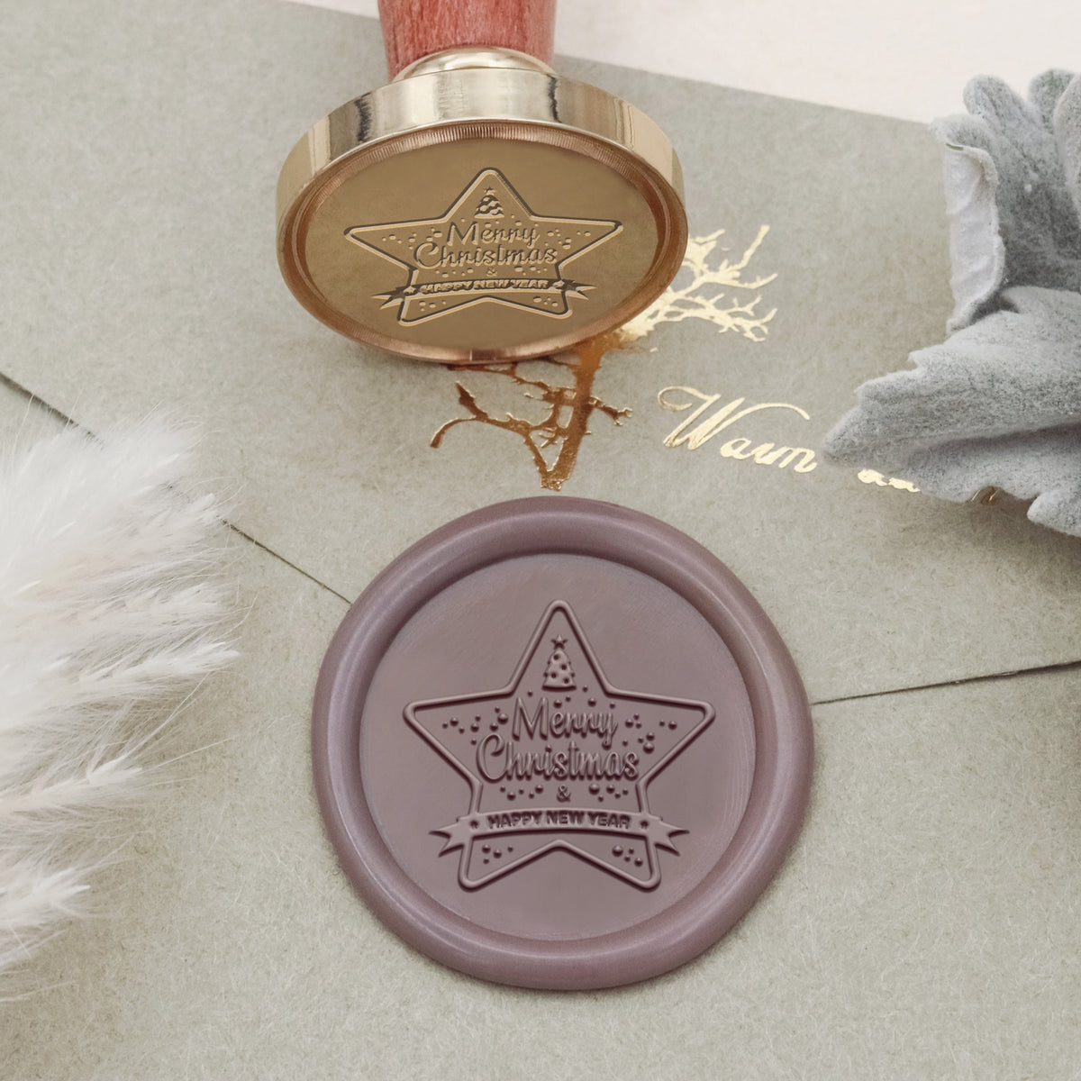 Happy New Year Wax Seal Stamp - Style 12 2