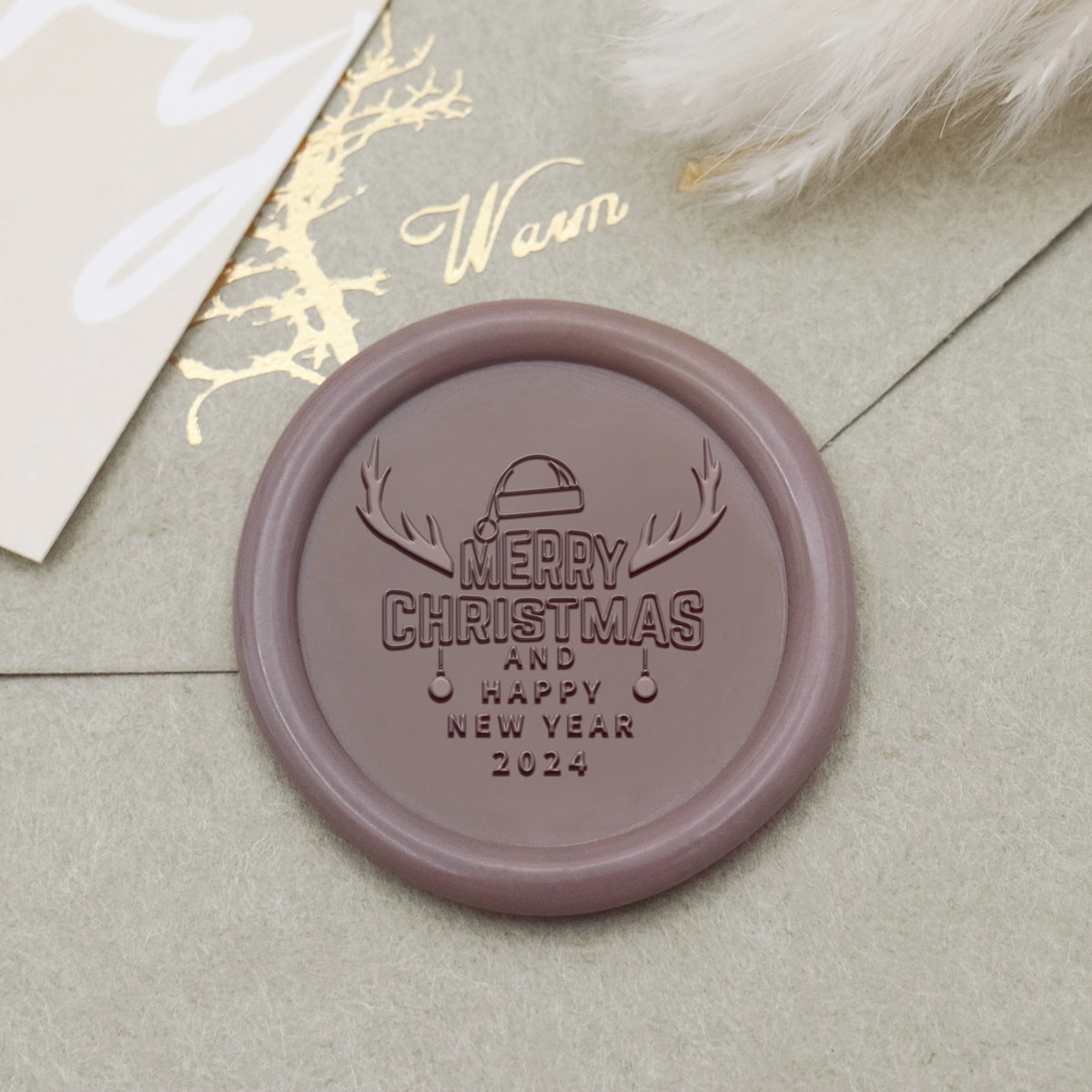 Happy New Year Wax Seal Stamp - Style 14 1