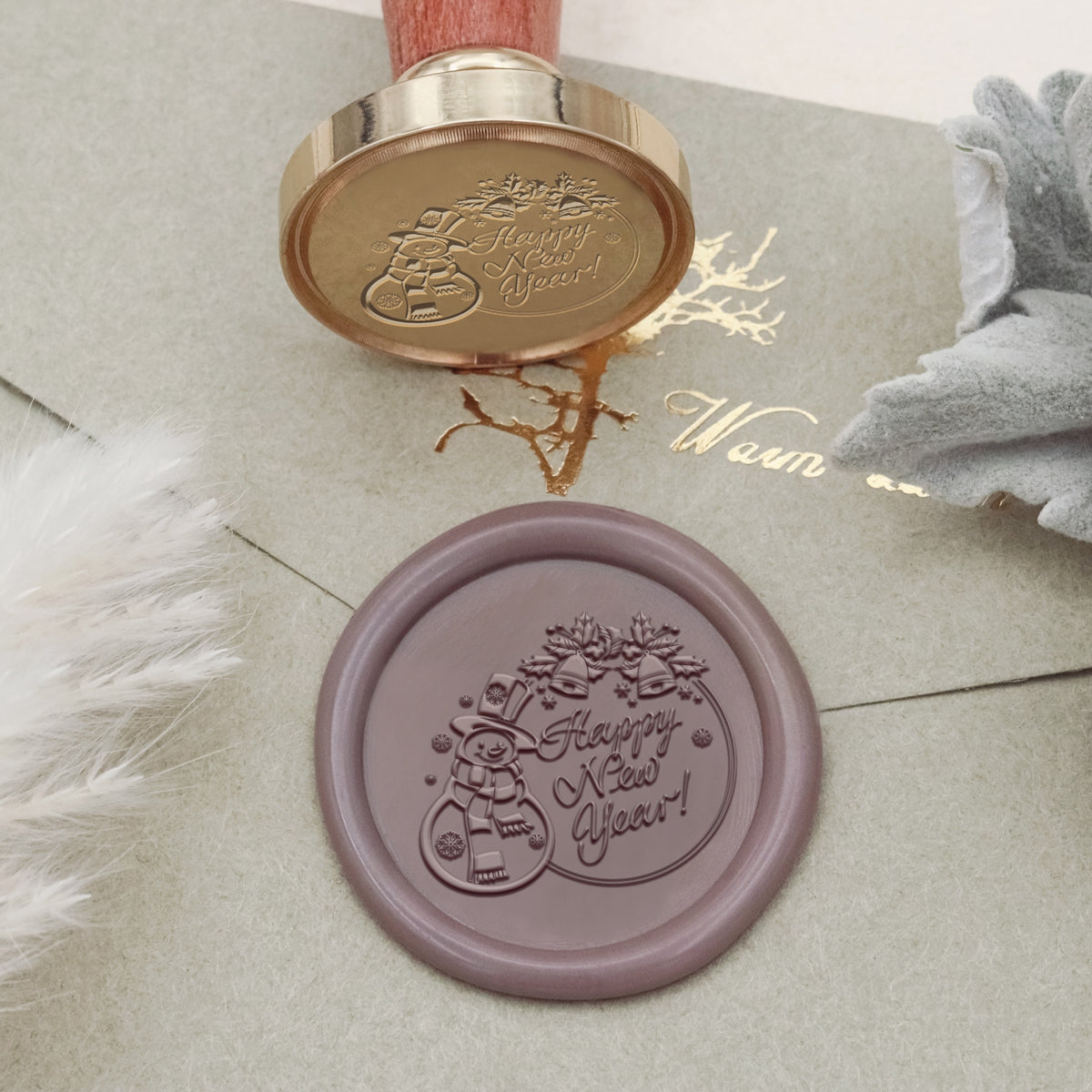 Happy New Year Wax Seal Stamp - Style 6 2