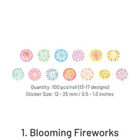 1. Feux d'artifice en fleurs