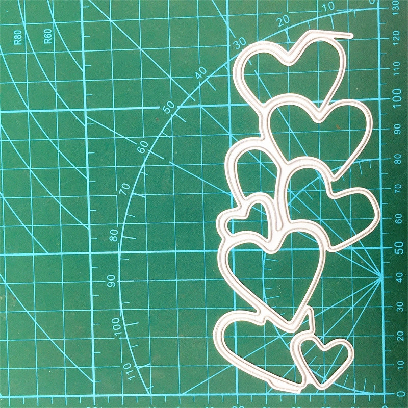 Heart-Shaped Border Carbon Steel Crafting Dies c