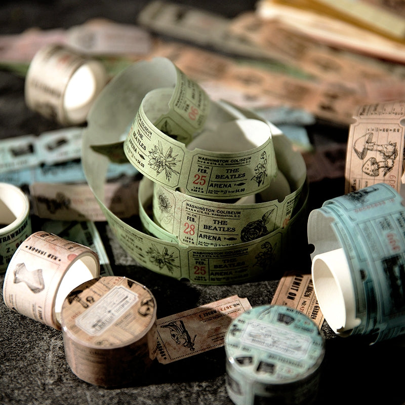 Holiday Coupons Washi Tape - Tickets Travel b3