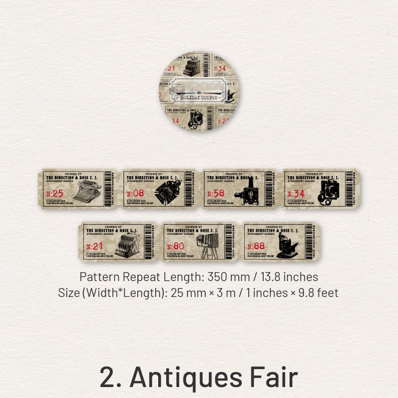 Holiday Coupons Washi Tape - Tickets Travel sku-2