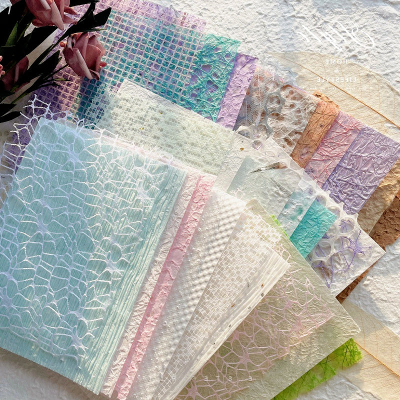 Hollow Mesh Specialty Paper Mixed Junk Journal Paper a