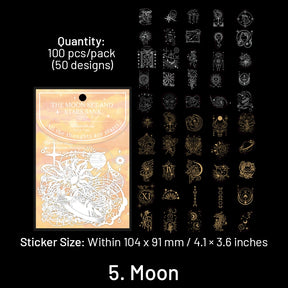 Holographic PET Stickers - Flower, Lace, Animal, Window, Moon, Butterfly sku-5
