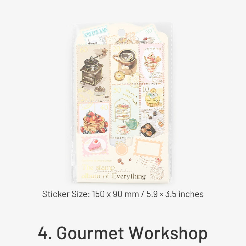 Hot-Stamping Decorative Sticker-Stars Gourmet Stamp Travel sku-4