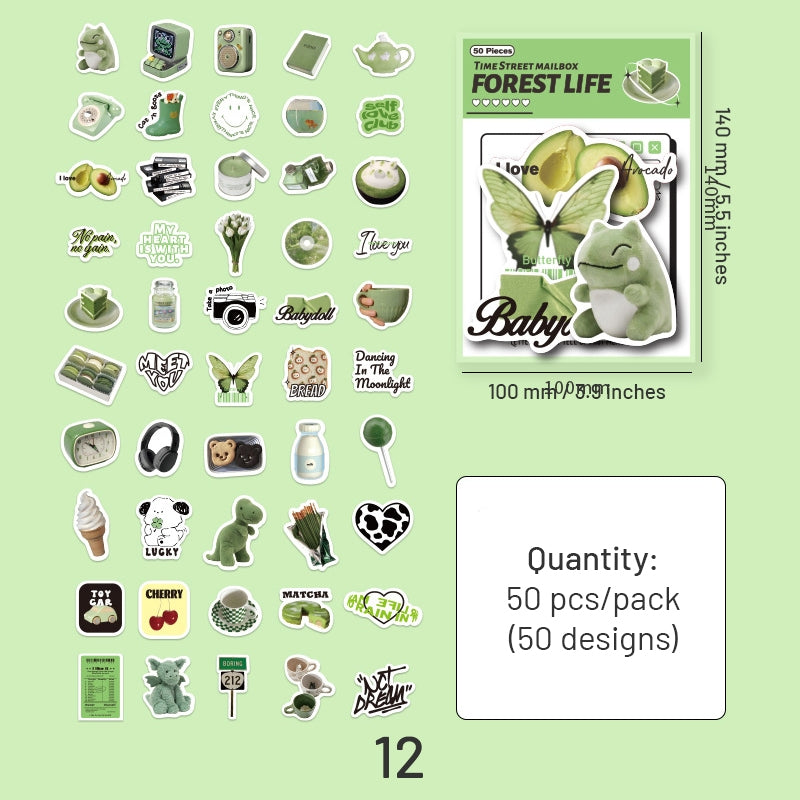 Household Daily Coated Paper Stickers sku-12