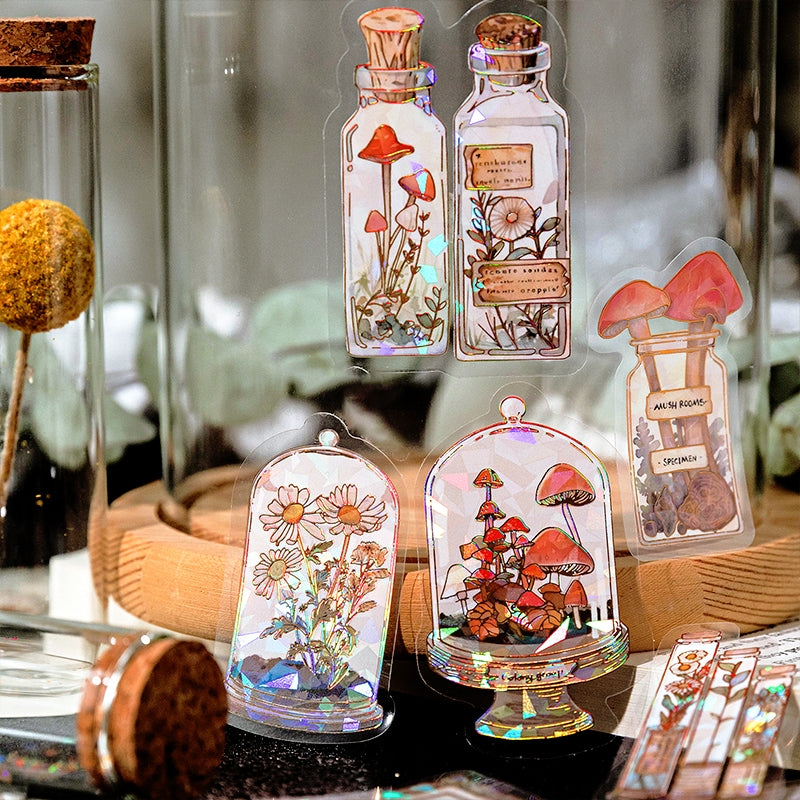 Household Items PET Stickers - Plant, Bottle, Furniture, Tableware, Window, Clock, Lamp b3