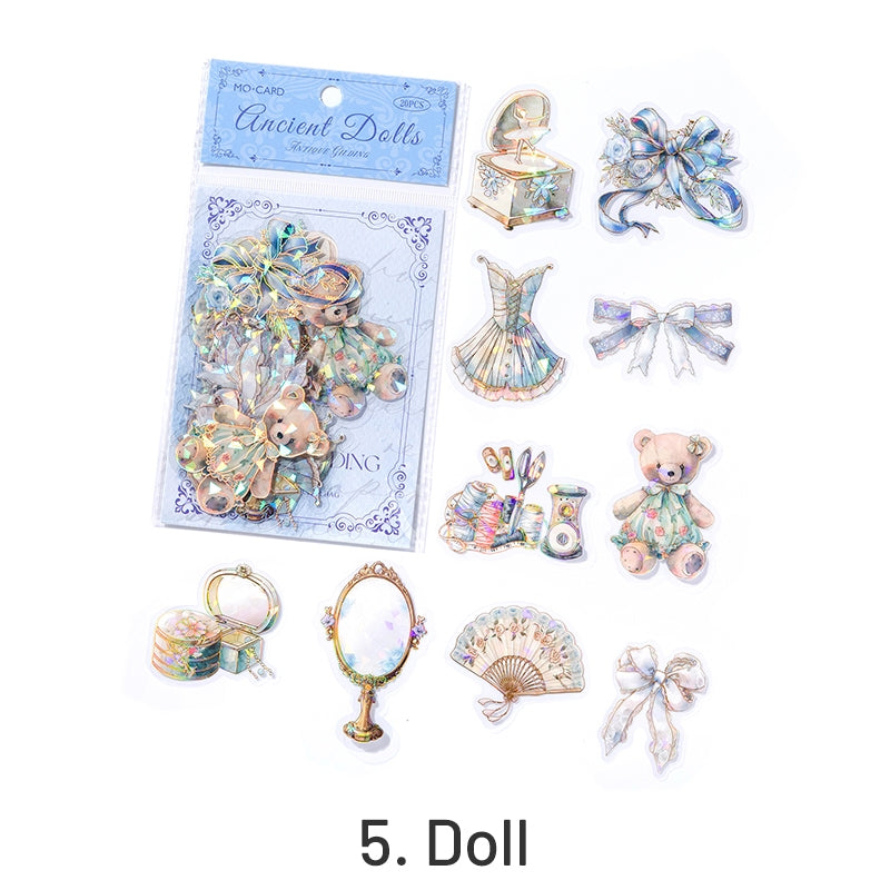 Household Items PET Stickers - Plant, Bottle, Furniture, Tableware, Window, Clock, Lamp sku-5