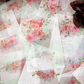 In the Name of Flowers Vintage Floral Background Paper b2