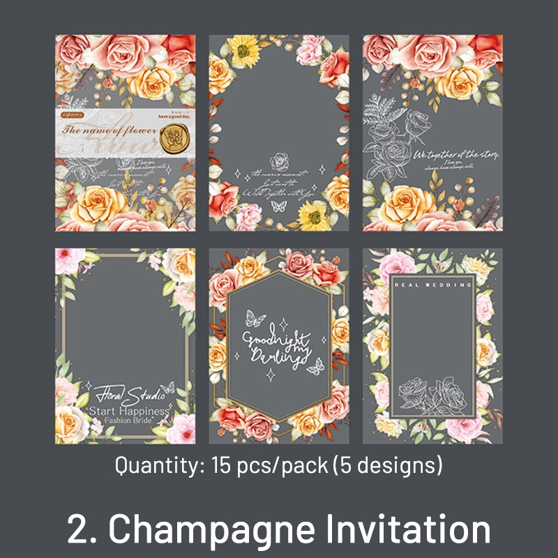 In the Name of Flowers Vintage Floral Background Paper sku-2