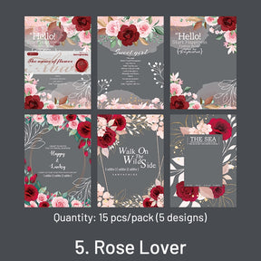 In the Name of Flowers Vintage Floral Background Paper sku-5