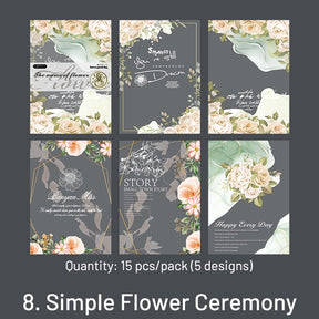 In the Name of Flowers Vintage Floral Background Paper sku-8