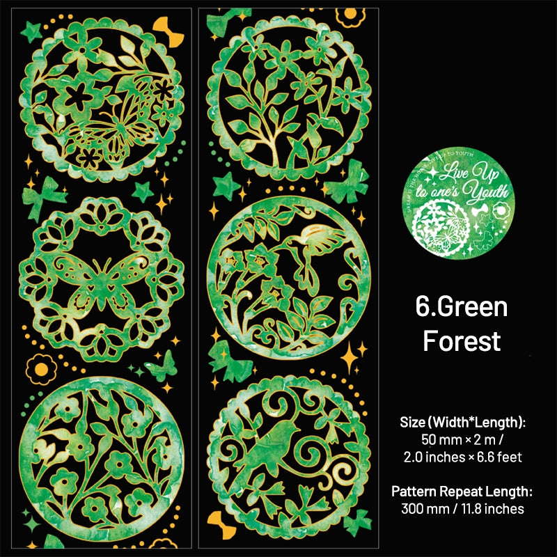 INS-style Holographic Hot Stamping PET Tape sku-6