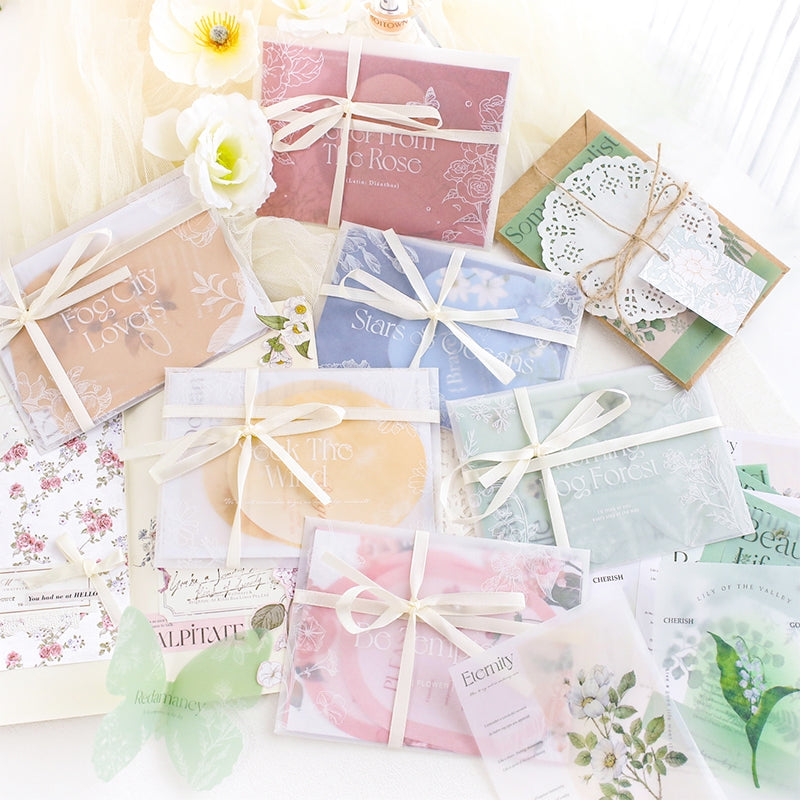 INS-style Multi-material Botanical Floral Paper a