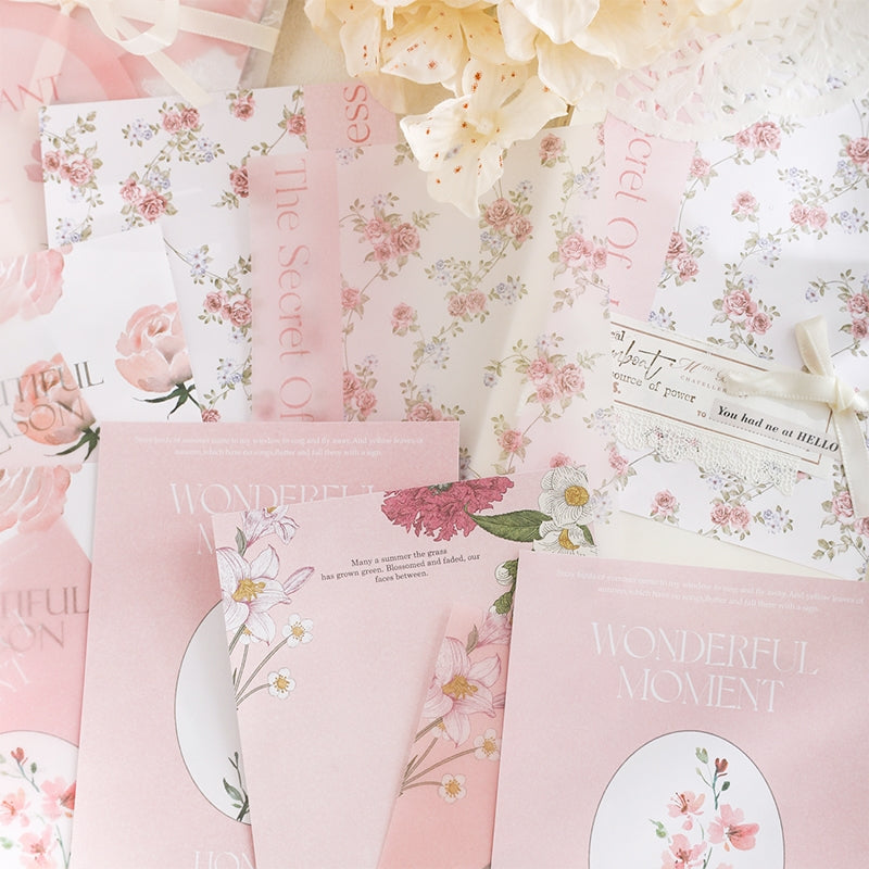 INS-style Multi-material Botanical Floral Paper b1