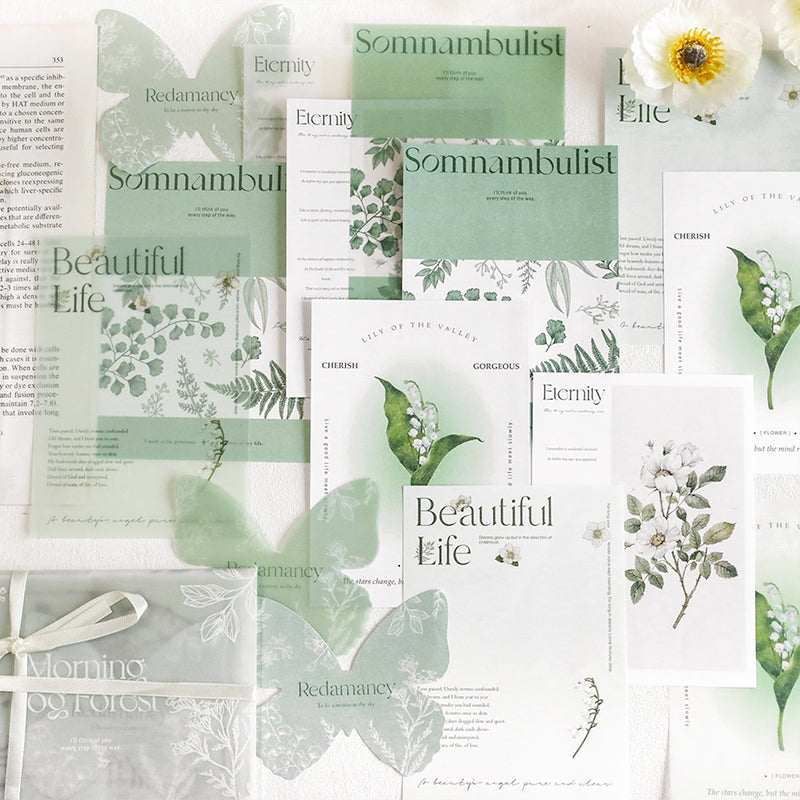 INS-style Multi-material Botanical Floral Paper b2