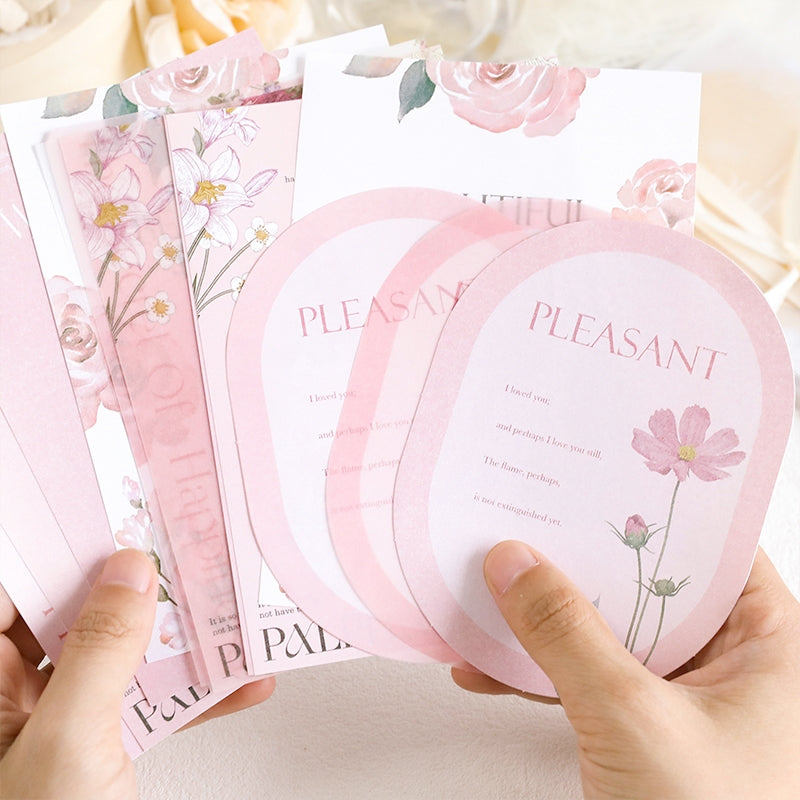 INS-style Multi-material Botanical Floral Paper b5