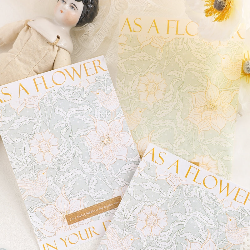 INS-style Multi-material Botanical Floral Paper b7
