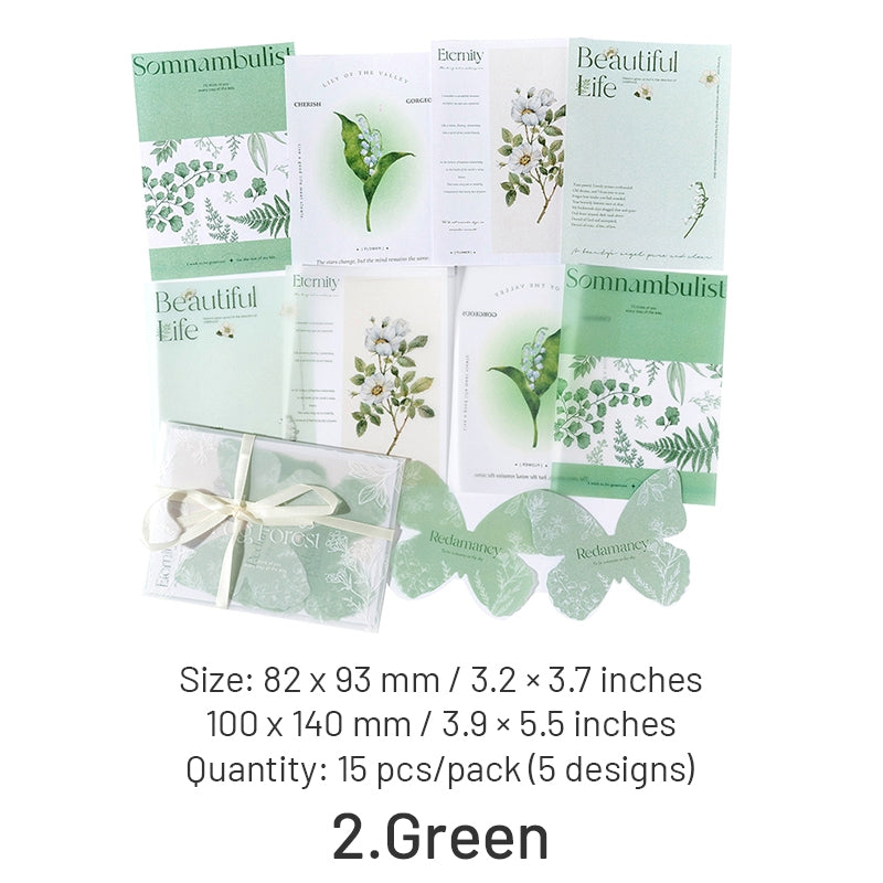 INS-style Multi-material Botanical Floral Paper sku-2