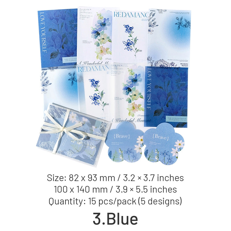 INS-style Multi-material Botanical Floral Paper sku-3