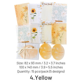 INS-style Multi-material Botanical Floral Paper sku-4