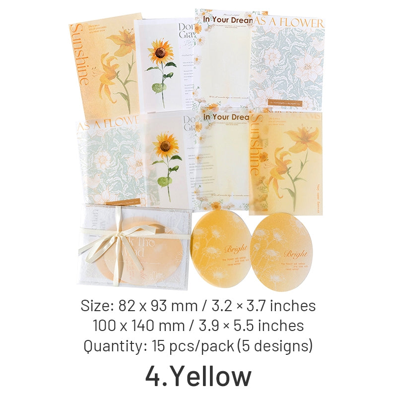 INS-style Multi-material Botanical Floral Paper sku-4