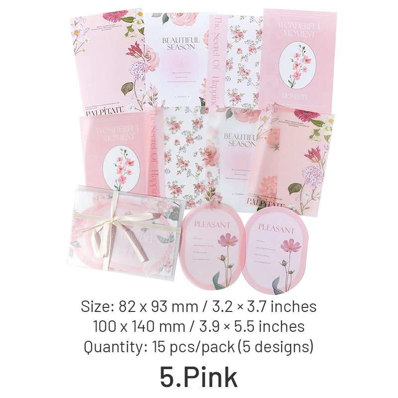 INS-style Multi-material Botanical Floral Paper sku-5