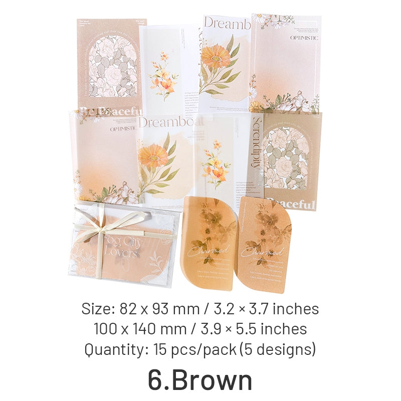 INS-style Multi-material Botanical Floral Paper sku-6