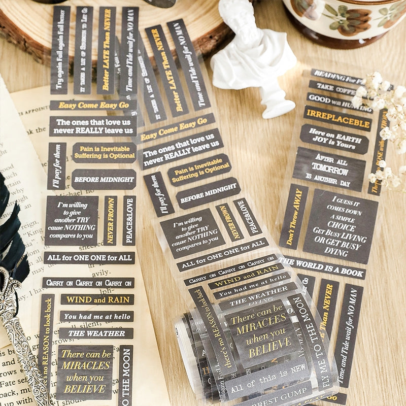 INS-Style Simple English Text Tape b5